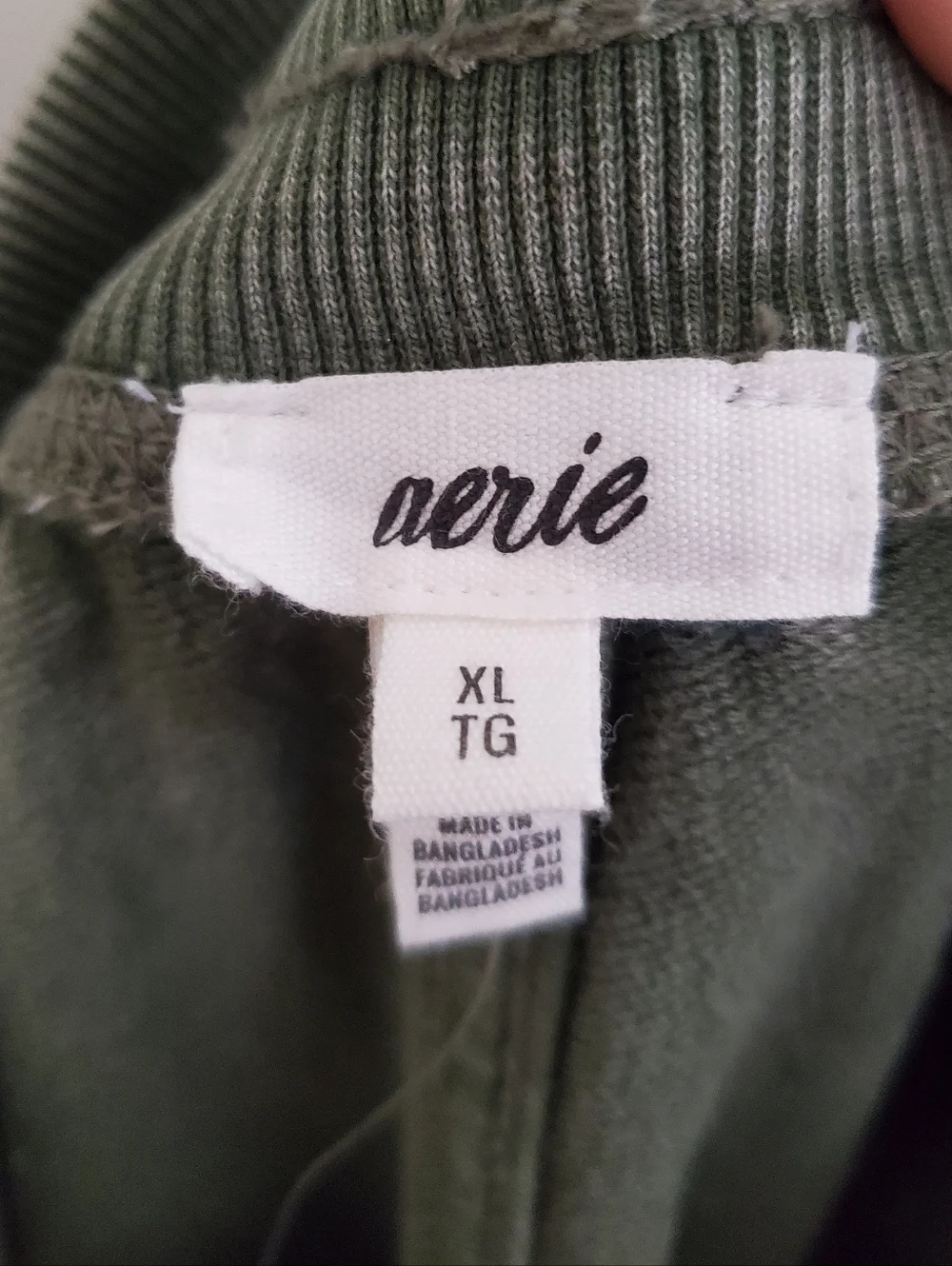 Aerie Soft Landing Trouser In Olive Fun Size XL NWT - Picture 10 of 13